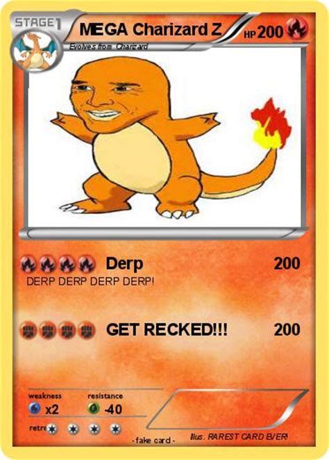 It can run a variety of sets, including a the second forme, mega charizard y, is the most powerful wallbreaker in ou. Pokémon MEGA Charizard Z 46 46 - Derp - My Pokemon Card