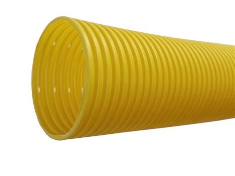 Yellow Perforated Land Drainage Pipe Landscape Depot
