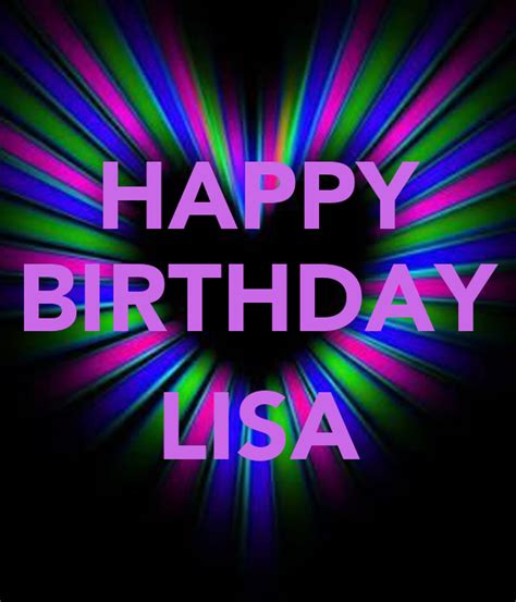 Happy Birthday Lisa Poster Sandy Keep Calm O Matic