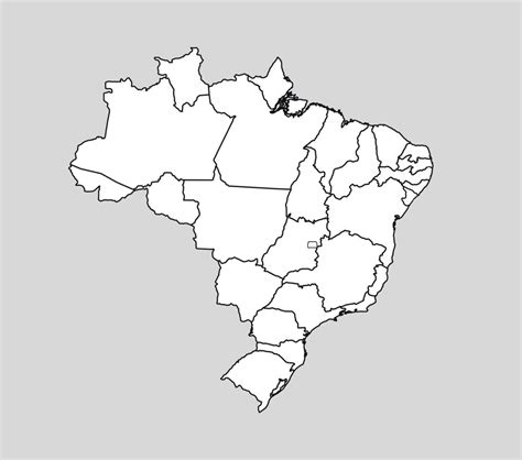 Mapa Do Brasil Em Branco