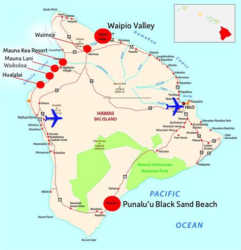 Best Beaches Big Island Hawaii Map Rolling Around Hawaii A Wheelchair