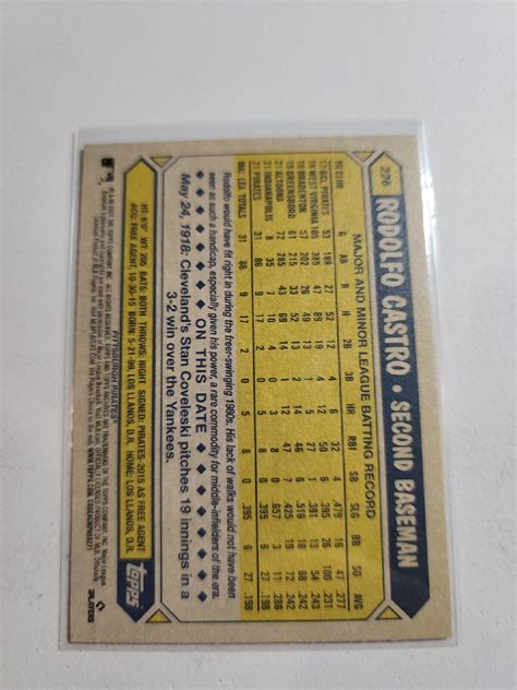 2022 Topps Archives Rodolfo Castro 1987 Rookie Card Rc Ebay