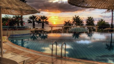 Hintergrundbild F R Handys Hotel Dubai Schwimmbecken Wolkenkratzer Geb Ude St Dte