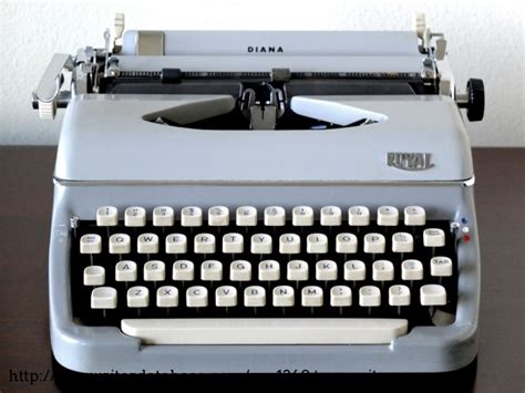 1959 Royal Diana On The Typewriter Database