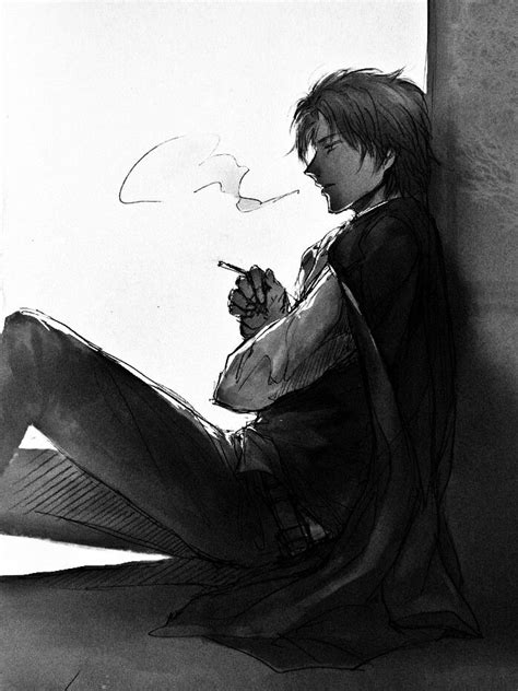 18 Anime Boy Smoking Wallpaper Orochi Wallpaper