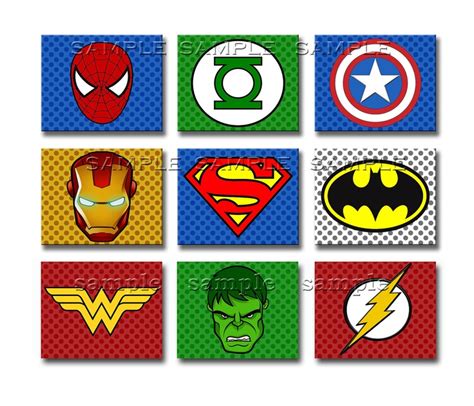 Superhero Art Prints You Choose Any 6 8x10 Inch Art Prints Super Hero