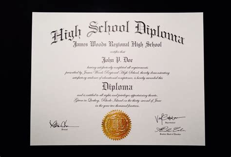 Graduation Certificate Template High School Diploma