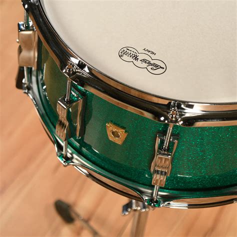 Ludwig 131622 Classic Maple Kit Green Sparkle W Free 65x14 Snare