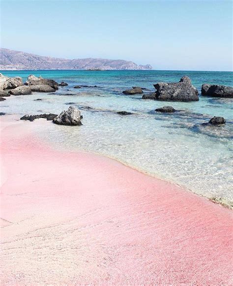Pink Sands Of Elafonisi Photo Via Georgewillfly Beach Greece
