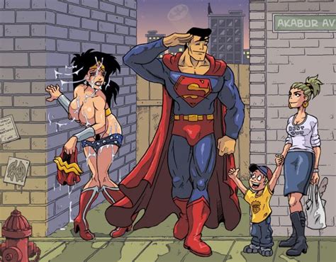 Superhero Nasty Alley Sex Superman And Wonder Woman Hentai Luscious