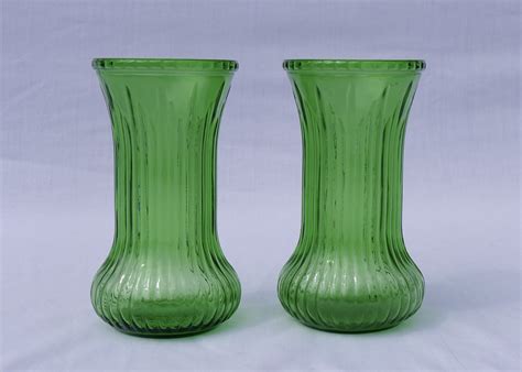 Vintage Green Glass Vase