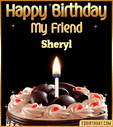 Happy Birthday Sheryl  🎂 Images Animated Wishes【28 S】