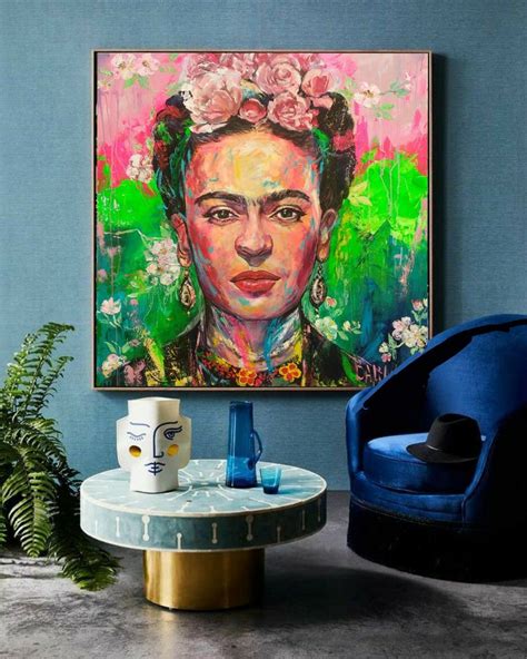 Frida Kahlo Portrait Acrylic Painting Frida Kahlo Art Big Size Art For