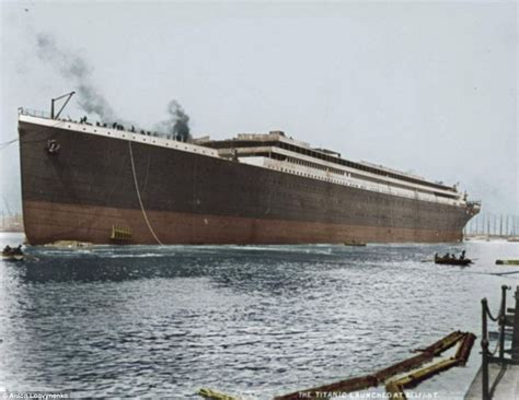 Titanic In Colour Photographer Colours Black And White Pictures Of
