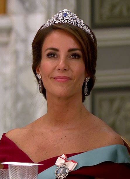 Tiaramania “tiara Alert Princess Marie Of Denmark Is Wearing A New Tiara At The Banquet During