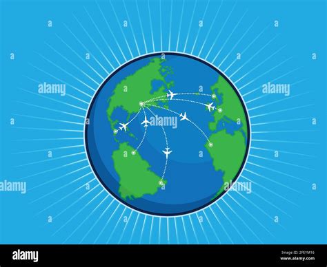 Flying Globe Stock Vector Images Alamy