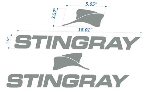 Stingray Boat Emblems 18 Free Fast Delivery Dhl Etsy