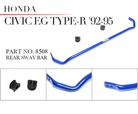 8508 Honda 92 95 Eg Type R Rear Sway Bar Hardrace Global