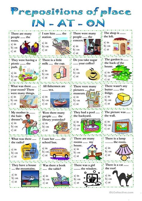 Prepositions Of Place Worksheet Free Esl Printable Worksheets Made By