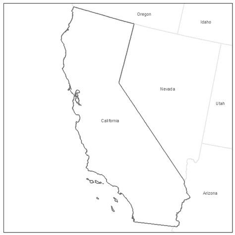 31 Blank Map Of California Maps Database Source