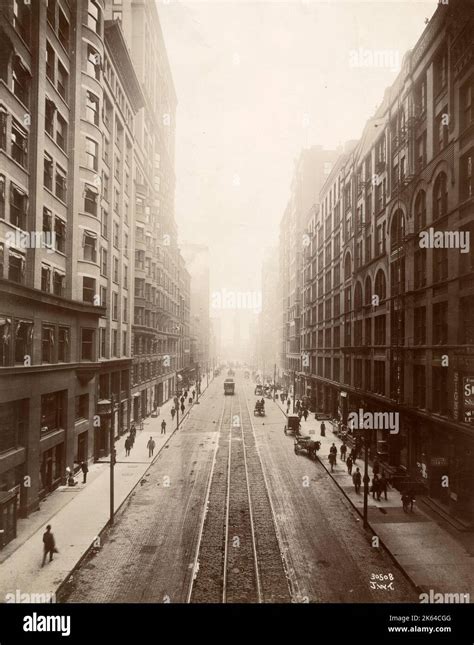 Early 20th Century Vintage Press Photograph View Down Dearborn Street