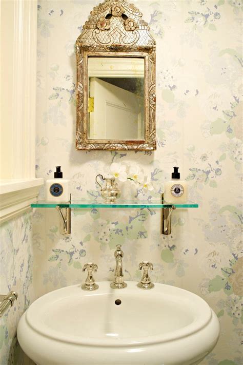 Suellen Gregory Interior Design House Of Turquoise Floral Bathroom