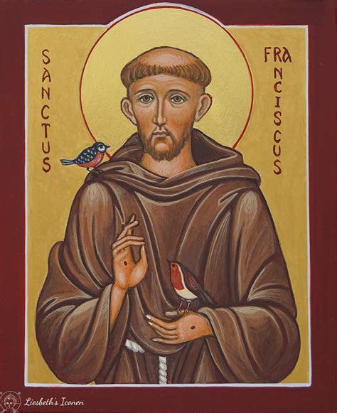 Heilige Franciscus Van Assisi Liesbeths Iconen