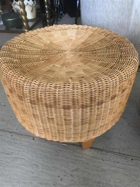 Find a great value rattan footstool or ottoman from our wide range. East Hampton Mid-Century Modern Wicker Rattan Round ...