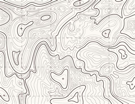 Premium Vector Topographic Map Trail Mapping Grid Contour Terrain