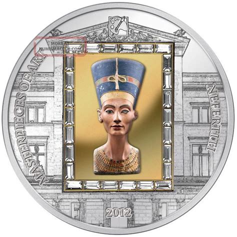 Cook Islands 2012 20 Nefertiti Masterpieces Of Art 3 Oz Proof