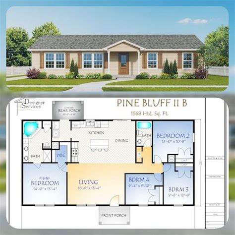 Putnam House Plan 960 Square Feet Etsy Ranch House Plans House