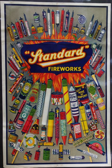 Firework Display Collection Standard Fireworks Vintage Fireworks