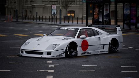 Rare Ferrari F40 Gets Maimed By Liberty Walk For The Sake Of Tuning