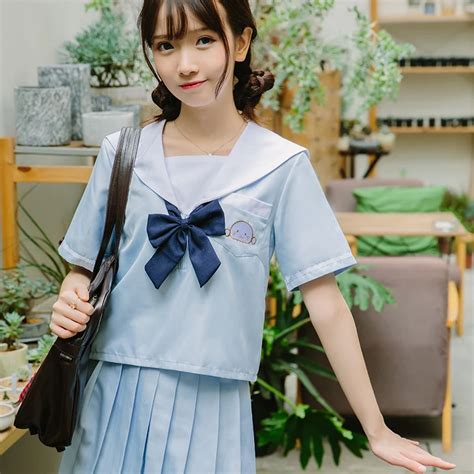 2019 New Sailor Suit School Uniform Sets Jk School Uniforms For Girls