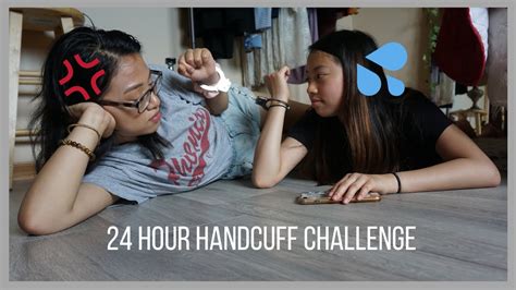 24 Hour Handcuff Challenge W My Sister Turn On Cc Juliette Lee Youtube