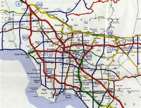 Los Angeles Map Highways
