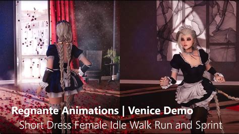 Regnante Animations Preview 2 Of 3 Female Movement AIO Short Dress