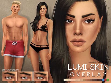Pralinesims Lumi Skin Overlay Sims 4 The Sims 4 Skin Sims