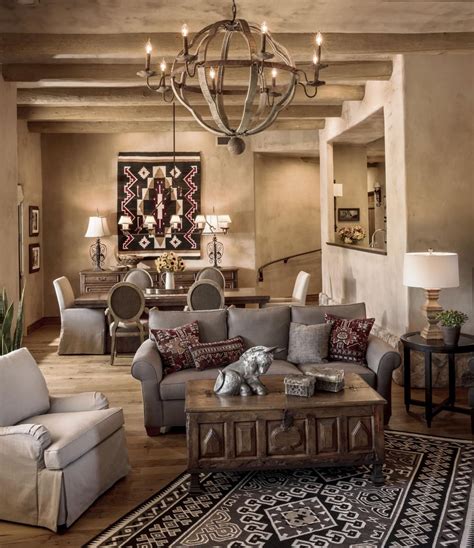 Warm and casual Southwest style is hot in decor | Southwest decor living room, Southwest living 