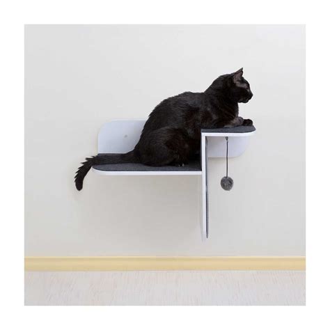Contempo floating cat shelf review. Step Perch Wall-mounted Cat Perch, Scratcher & Lounge