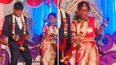 Desi Bride Hot Dance Viral Video दुल्हन का जोशीला डांस देखकर दूल्हा हुआ हैरान यूजर्स ने कहा
