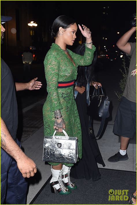 Rihanna Wears Sheer Dress With No Bra In Nyc Photo 3666884 Rihanna Sheer Photos Just Jared