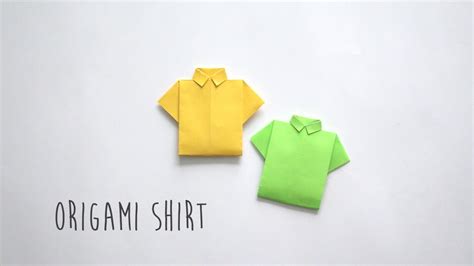 How To Fold Origami Shirt Youtube