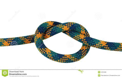 Isolated overhand knot stock photo. Image of isolated ...