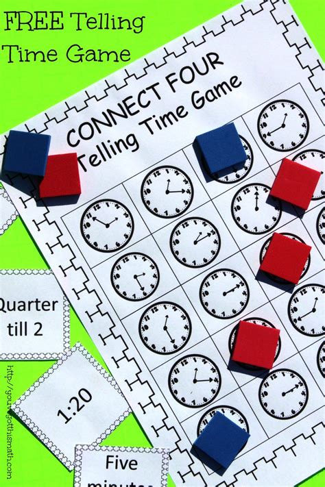 Free Printable Game For Telling Time Great Practice For My Second