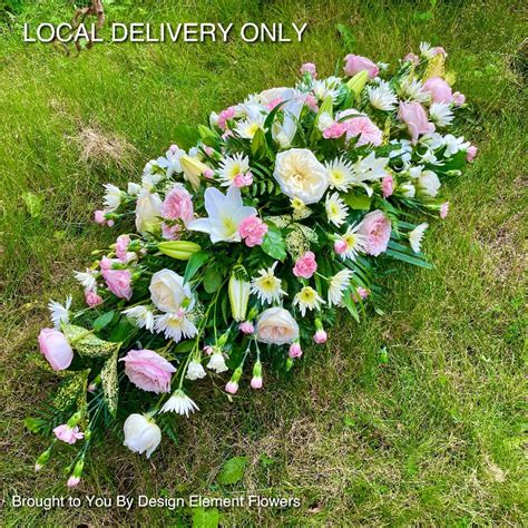 Pink And White Scented Rose Coffin Spray Buy Online Or Call 440161
