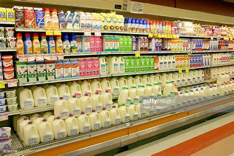 Dairy Products At The Supermarket High Res Stock Photo Getty Images