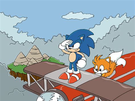 Sonic Tails And The Tornado By Thepandamis On Deviantart