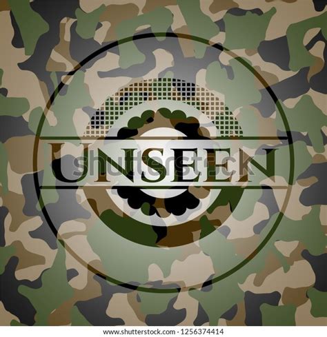 Unseen On Camouflage Pattern Stock Vector Royalty Free 1256374414