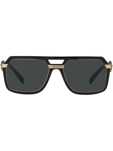 versace eyewear vintage icon pilot sunglasses farfetch